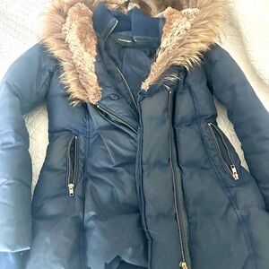 Mackage Dark blue Jacket with Braided Detail